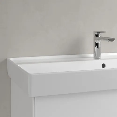 Lavoar pentru mobilier Villeroy &amp; Boch, Collaro 100 cm, TitanCeram cu orificiu pentru baterie și preaplin, alb alpin, 4A33A501