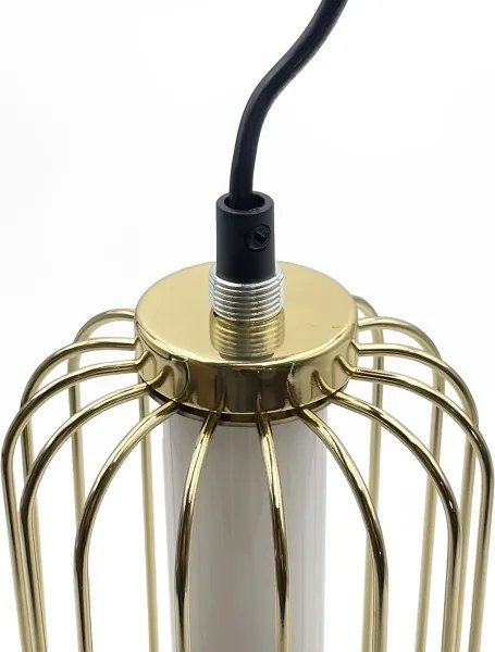 Lustră LED suspendată pe cablu BONNIE 10W/230V 3000K auriu