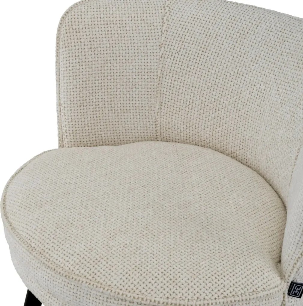 Scaun de bar pivotant design LUX Grenada Counter, Lyssa off-white