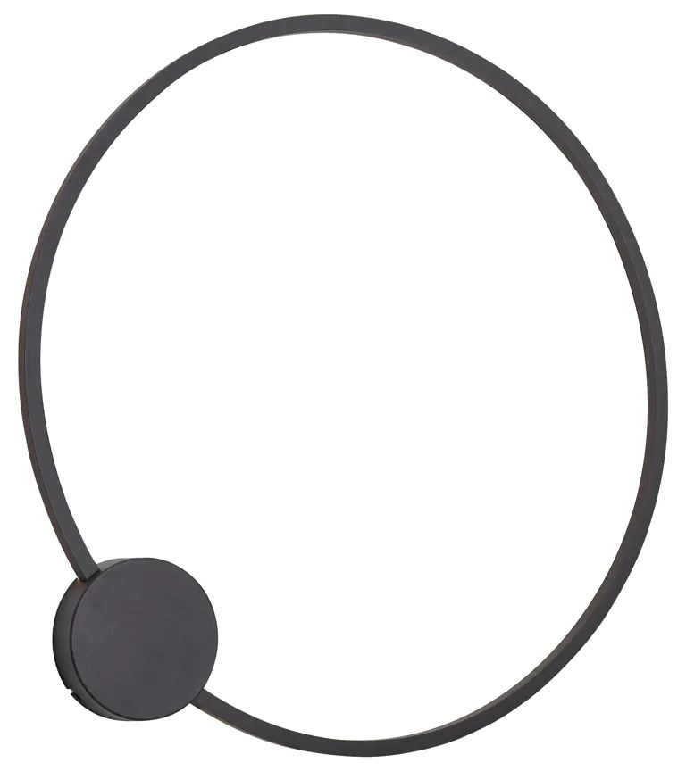 Lampă de perete de designer neagră 67 cm, inclusiv LED, dimabilă în 3 trepte - Anello