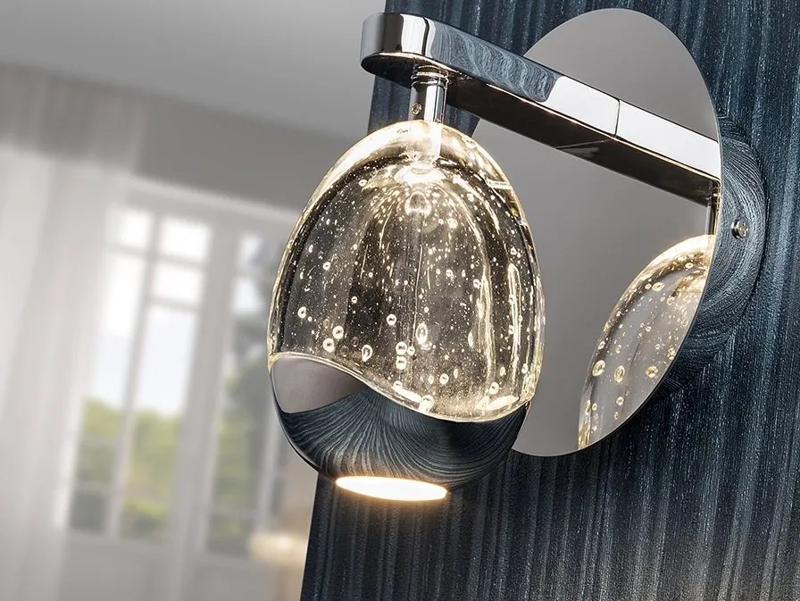 Aplica de perete design modern ROCIO, crom