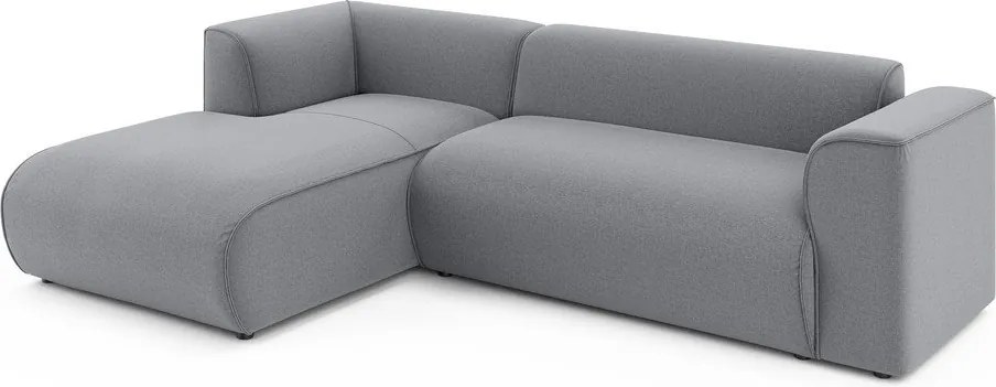 Colțar gri deschis (cu colț pe partea stângă/cu șezlong) Merid – Ropez