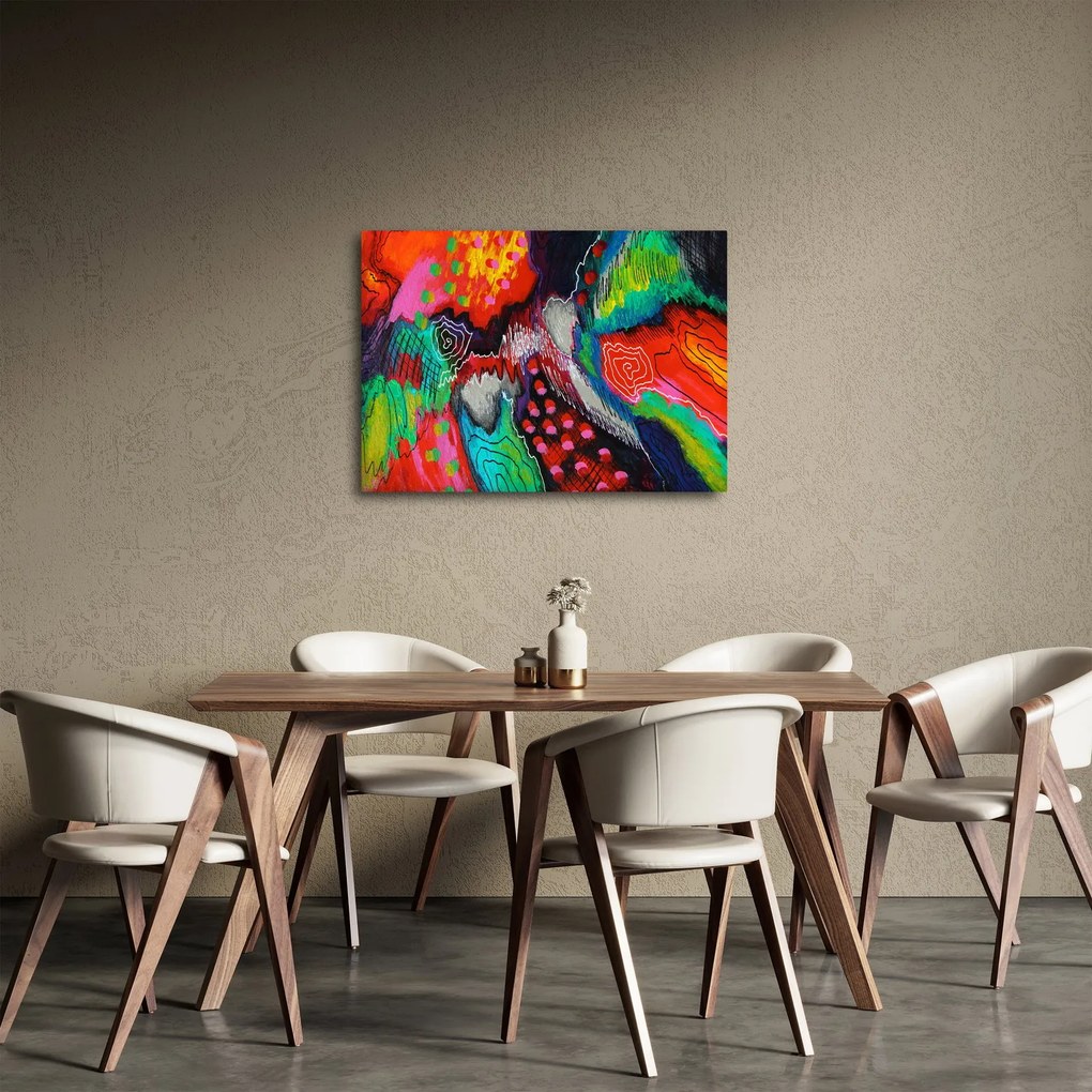 Tablou abstract - culori (70x50 cm)