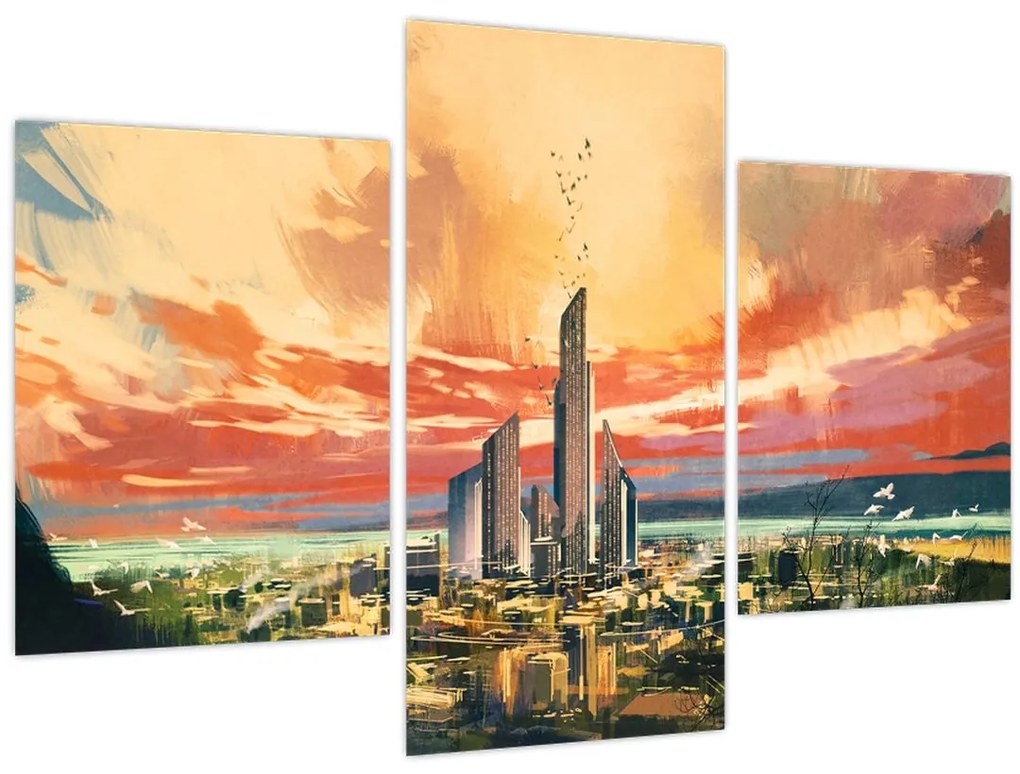 Tablou - Orașul pictat (90x60 cm)