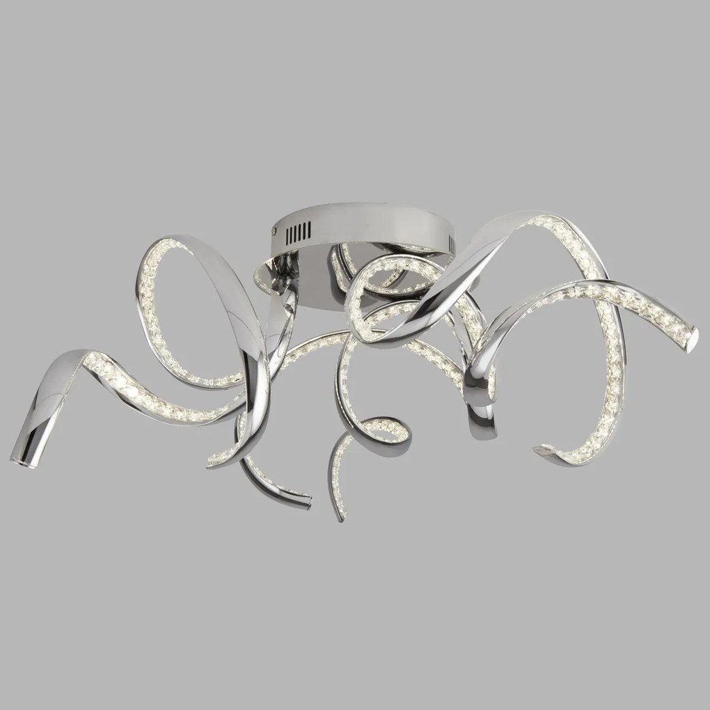 Lustra LED moderna design cromat Twirls 38W 9233-3CC SRT