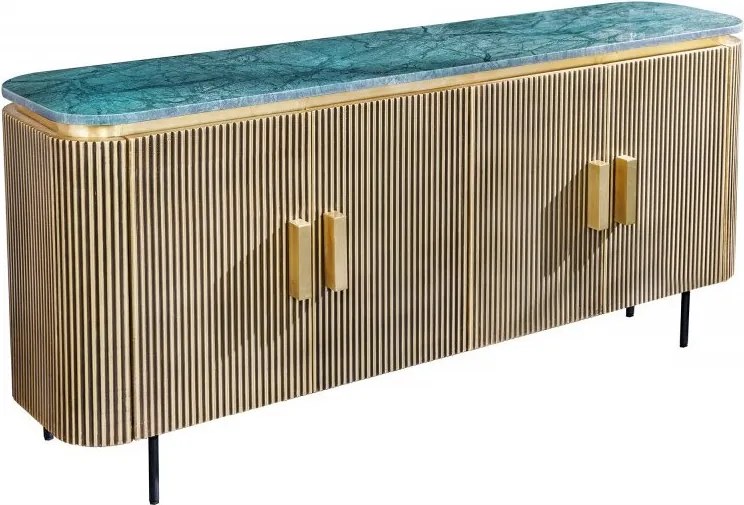 Comoda design retro cu blat din marmura Veneziano 160cm