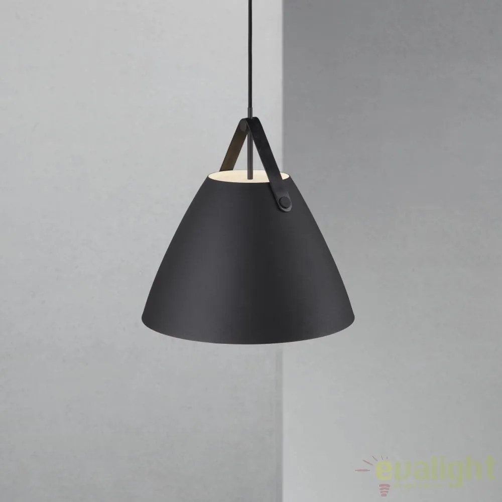 Lustra / Pendul design nordic Strap 36 negru 84343003 DFTP