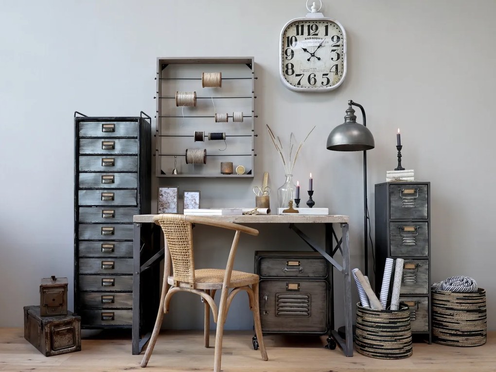 Set 3 coșuri decorative împletite, din zambilă de apă