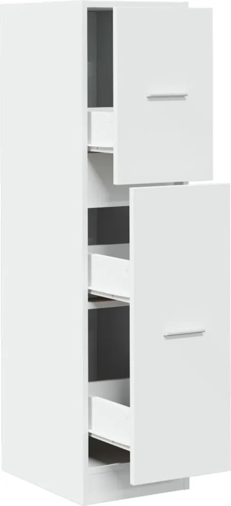 vidaXL Dulap de farmacie, alb, 30x41x118 cm, lemn prelucrat