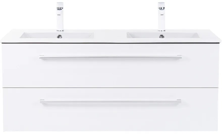 Dulap inferior Vario Clam 120 cu lavoar antracit-alb