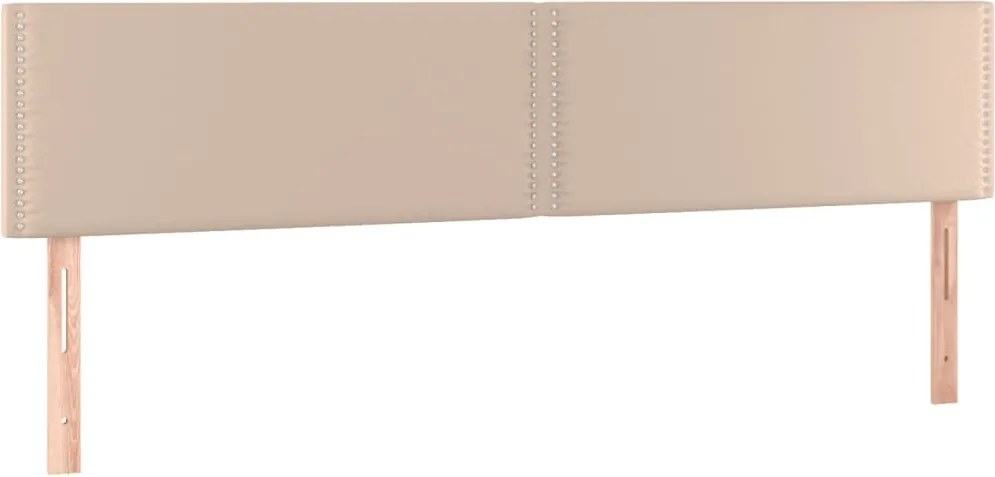 vidaXL Tăblii de pat, cappuccino, 160x5x78/88 cm, piele ecologică