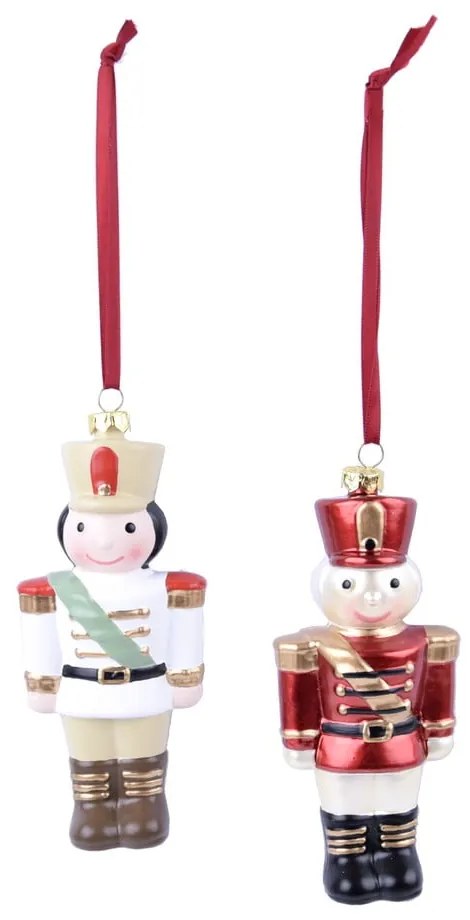 Set 2 ornamente suspendate în formă de soldat Ego Dekor
