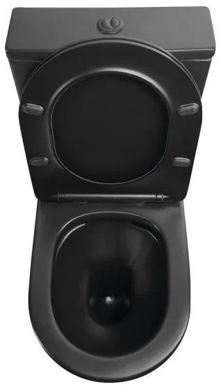 Sapho - WC combinat PACO, ceramică, negru