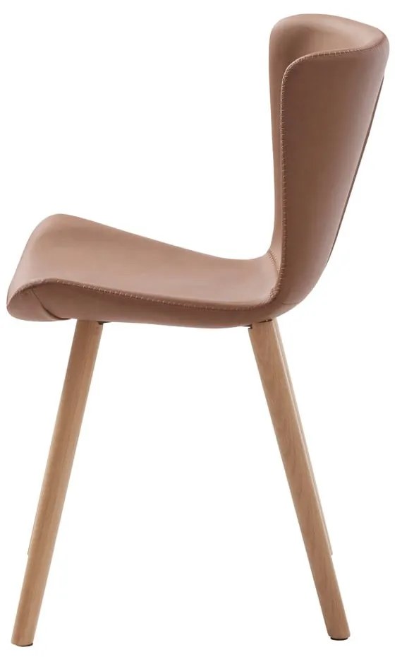 Scaune de dining maro 2 buc. din metal Teslin – Unique Furniture