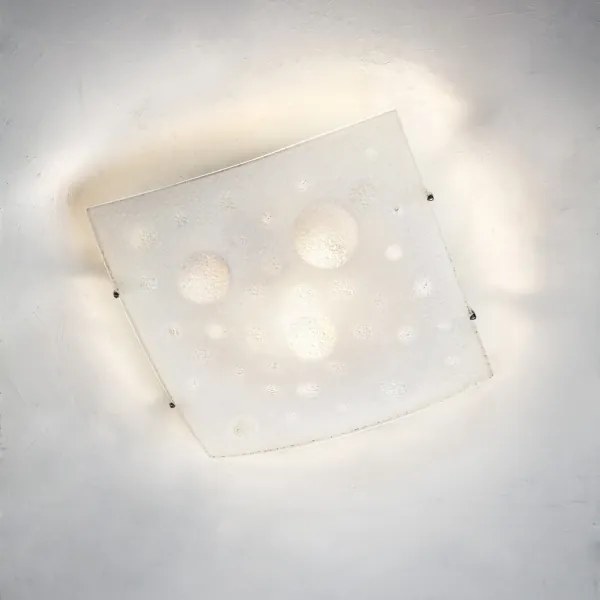 Redo 05-905 - Plafonieră ISIDE 2xE27/42W/230V, 39x39 cm, transparentă