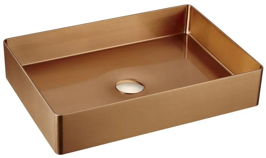Sapho - Lavoar pe blat AURUM 50 x 35 cm, cupru mat