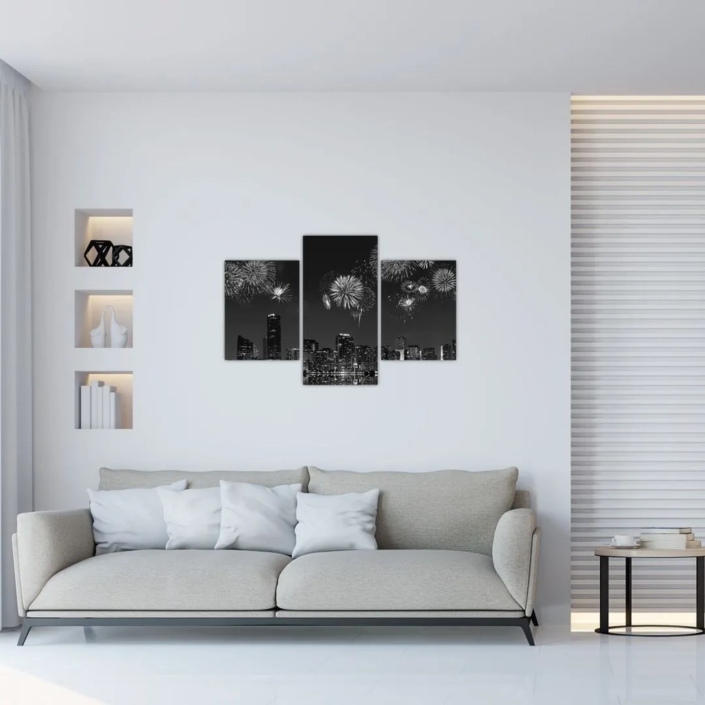 Tablou - Artificii in Miami (90x60 cm)