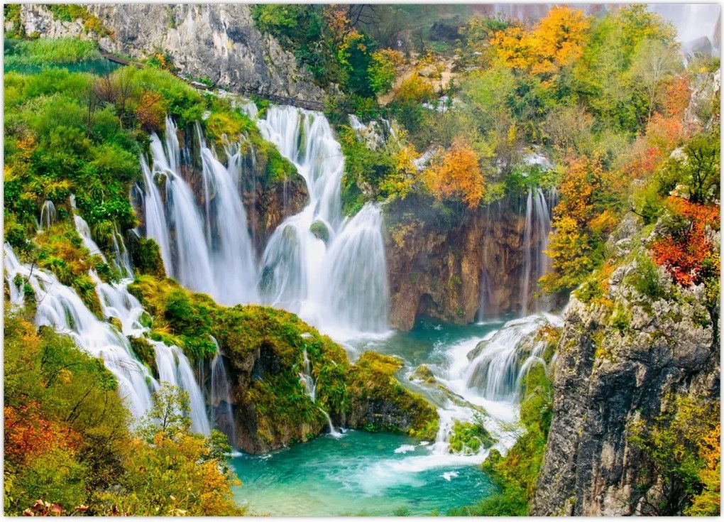 Tablou - Parcul Național Lacurile Plitvice (70x50 cm)