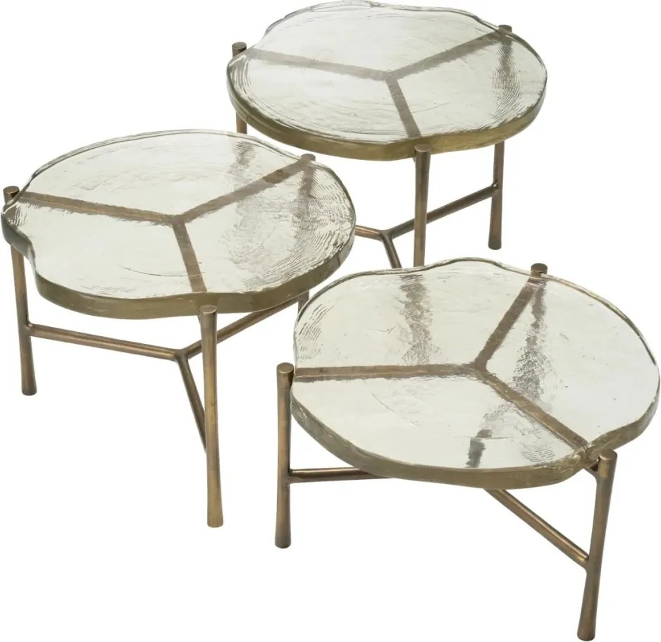 Set de 3 masute design LUX Claremont
