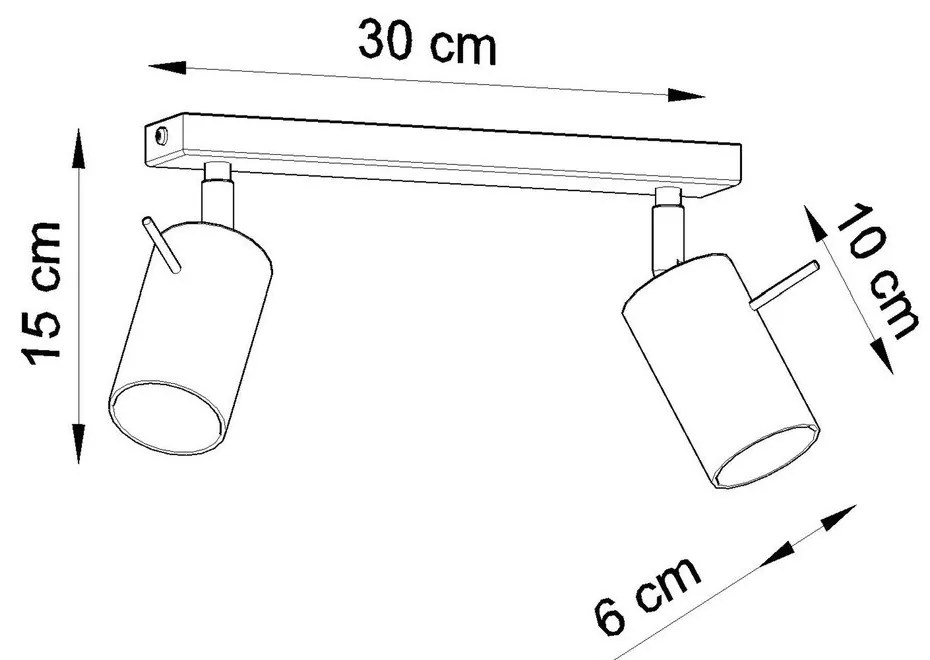Plafonieră din lemn Nisa Lampi Ludwik