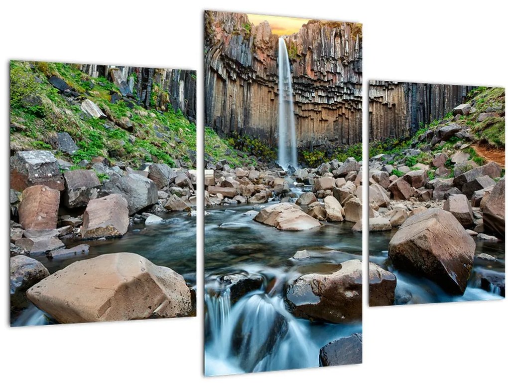 Tablou - Cascada Svartifoss, Islanda (90x60 cm)