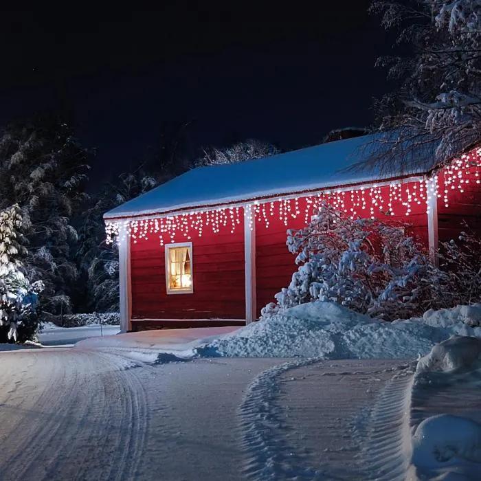 Blumfeldt Forsthaus luminide Crăciun 24 m 480 LED-uri Snowmotion albe rece