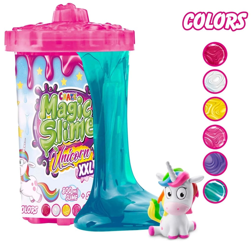 CRAZE - SLIME MAGIC XXL 600 ML - CU SURPRIZA UNICORN - CRAZE (CRZ34392)