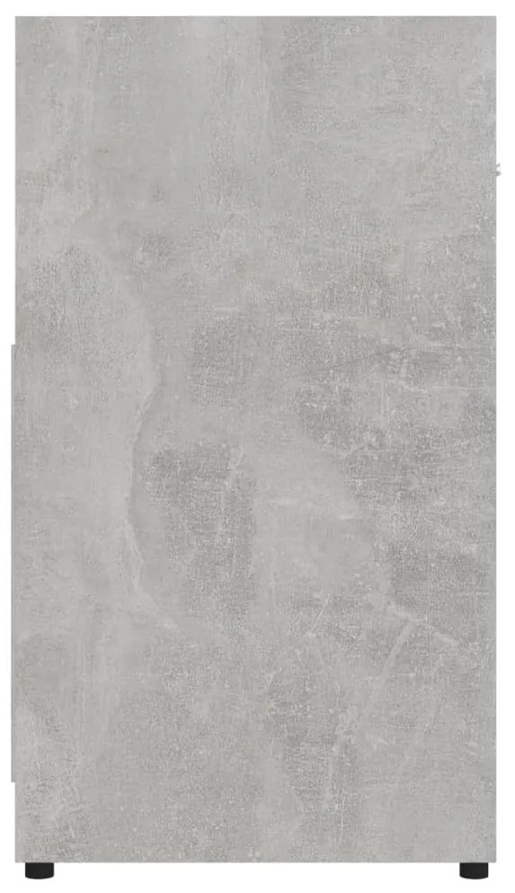 Dulap de baie, gri beton, 60 x 33 x 61 cm, PAL Gri beton, 1