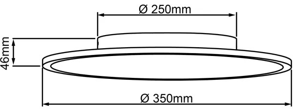 Plafonieră LED BUFFI LED/24W/230V d. 35 cm 4000K Brilliant