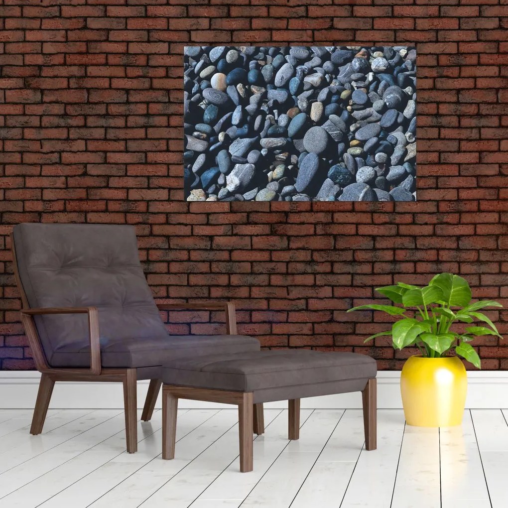 Tabloul cu pietre pe plajă (90x60 cm)