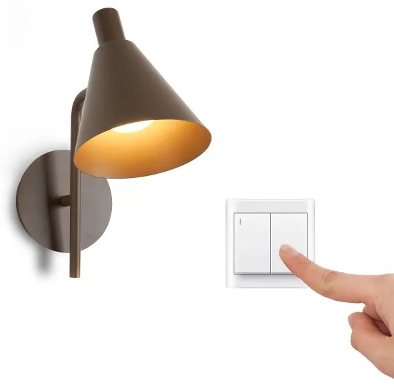 Lampă LED de perete Brilagi LUCERA LED/3W/230V maro