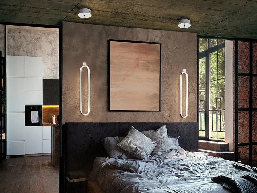 Pendul LED design ultra-modern Colette. crom SV-787147