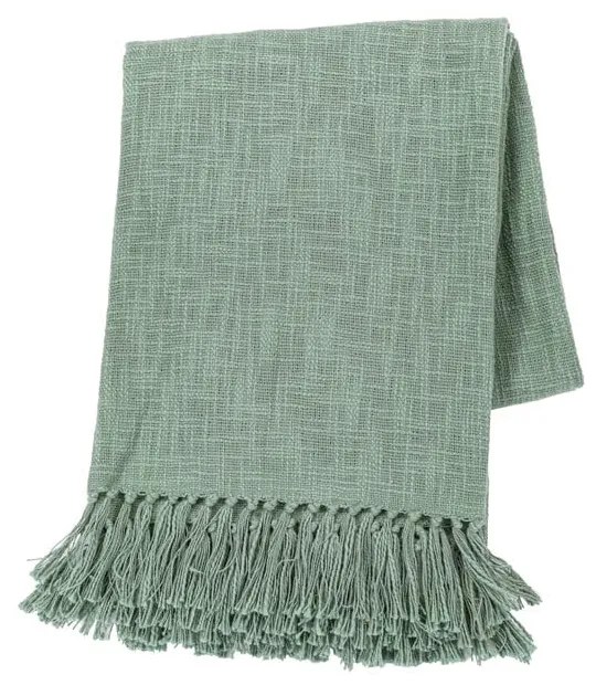Cuvertură Tiseco Home Studio Slub, 130 x 160 cm, verde