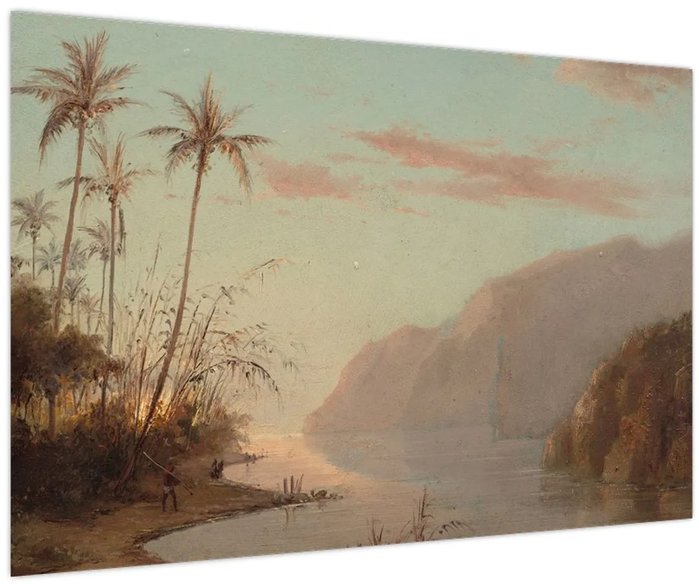 Tablou - Camille Pissarro, A creek in st. Thomas (Virgin Islands), reproducere (90x60 cm)