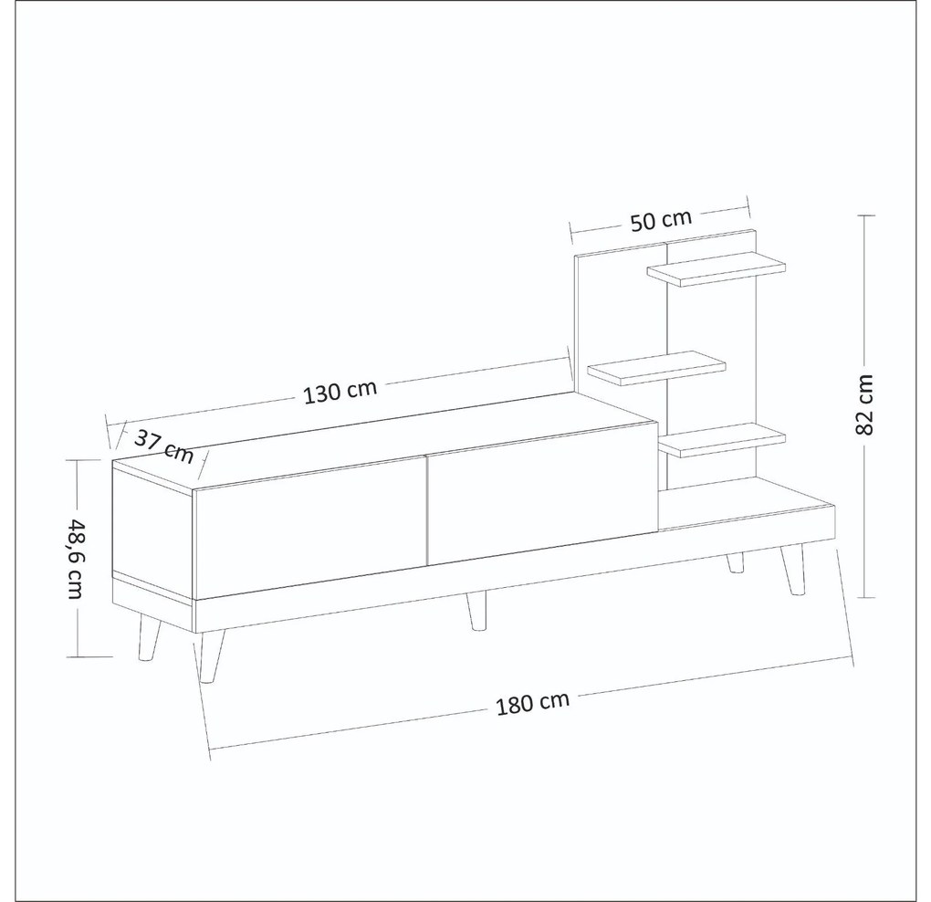Mobilier living Dido (antracit + Nuc). 1089125