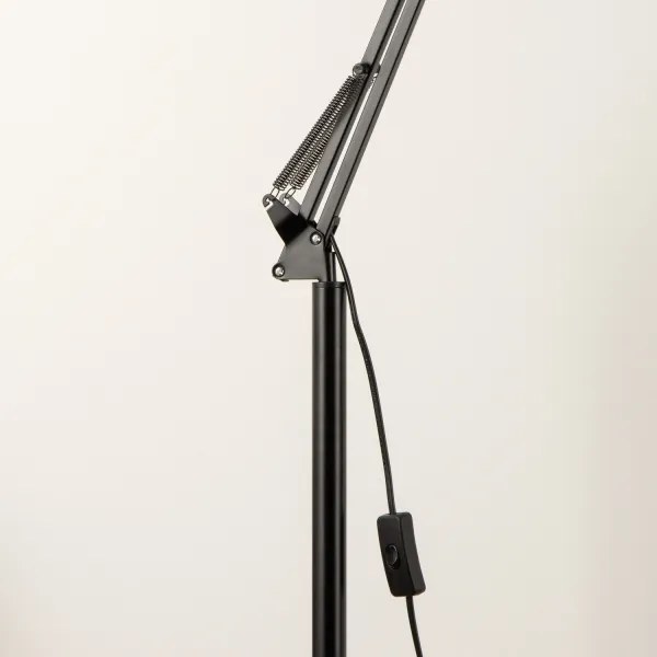 Brilagi - Lampă de podea flexibilă TASKER 1xE27/60W/230V, 184 cm, neagră
