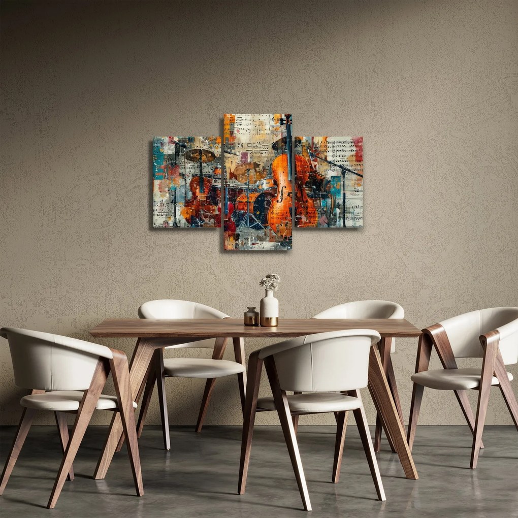 Tablou - Instrumente muzicale (90x60 cm)