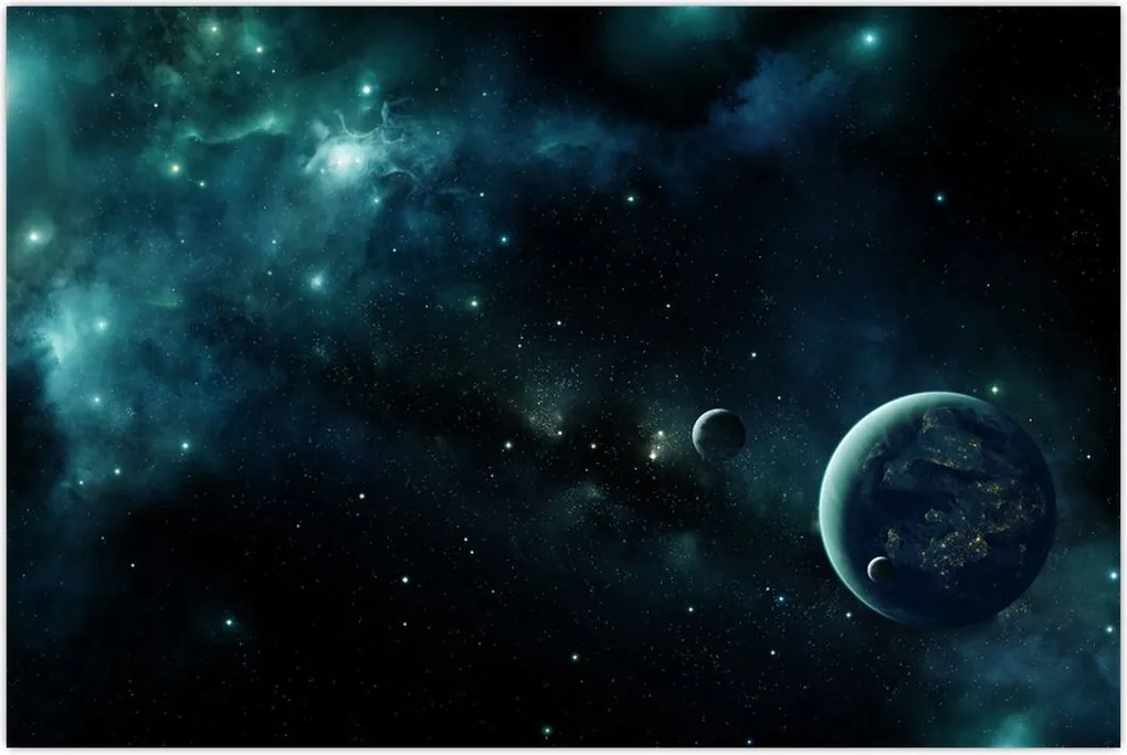 Tablou - Viața în spațiu (90x60 cm)