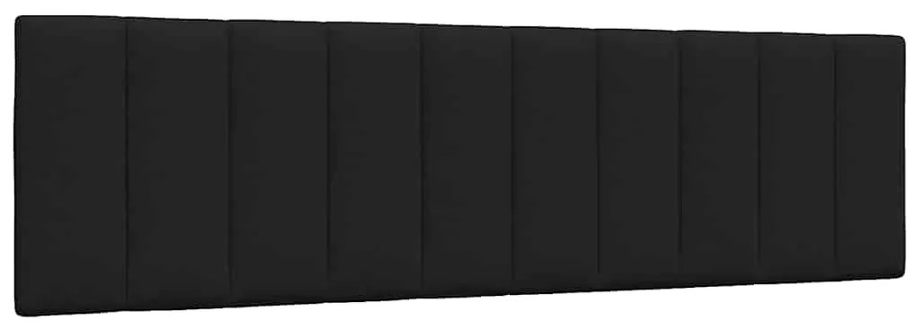 vidaXL Pernă pentru tăblie de pat, negru, 180 cm, material textil
