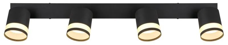 Plafoniera cu 4 Spoturi directionabile metal negru LUCERO