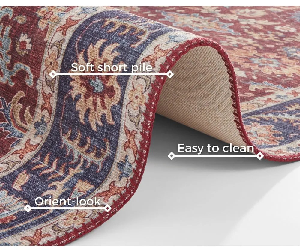 Covor Nouristan Vivana, 80 x 150 cm, roșu vișiniu