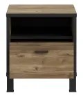 Noptieră OREN maro/negru