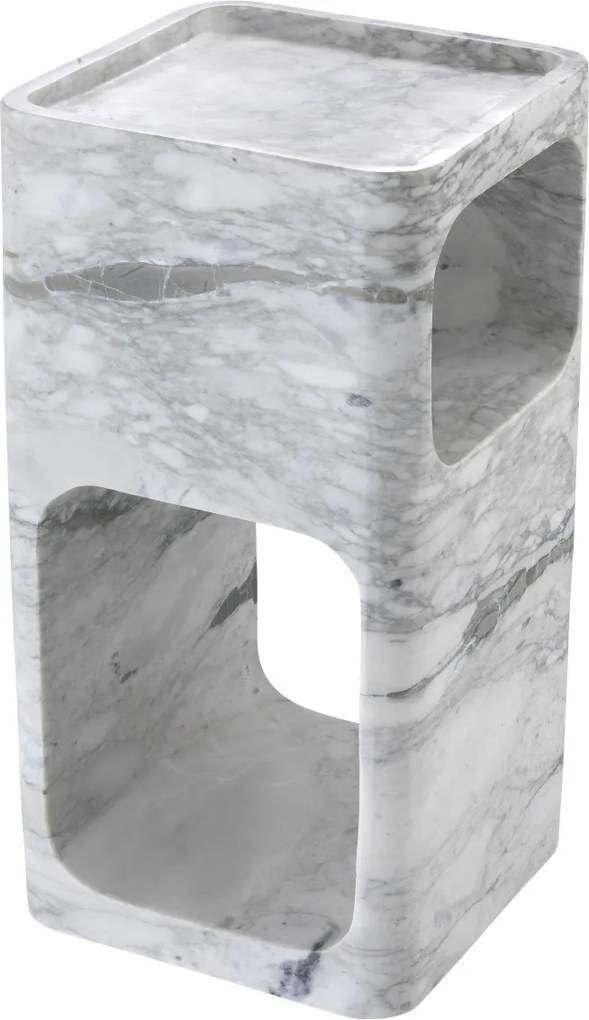 Masuta laterala design LUX Adler, marmura alba 113370 HZ