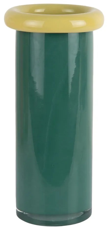 Vază verde-închis din sticlă (înălțime 27,5 cm) Plegado – PT LIVING