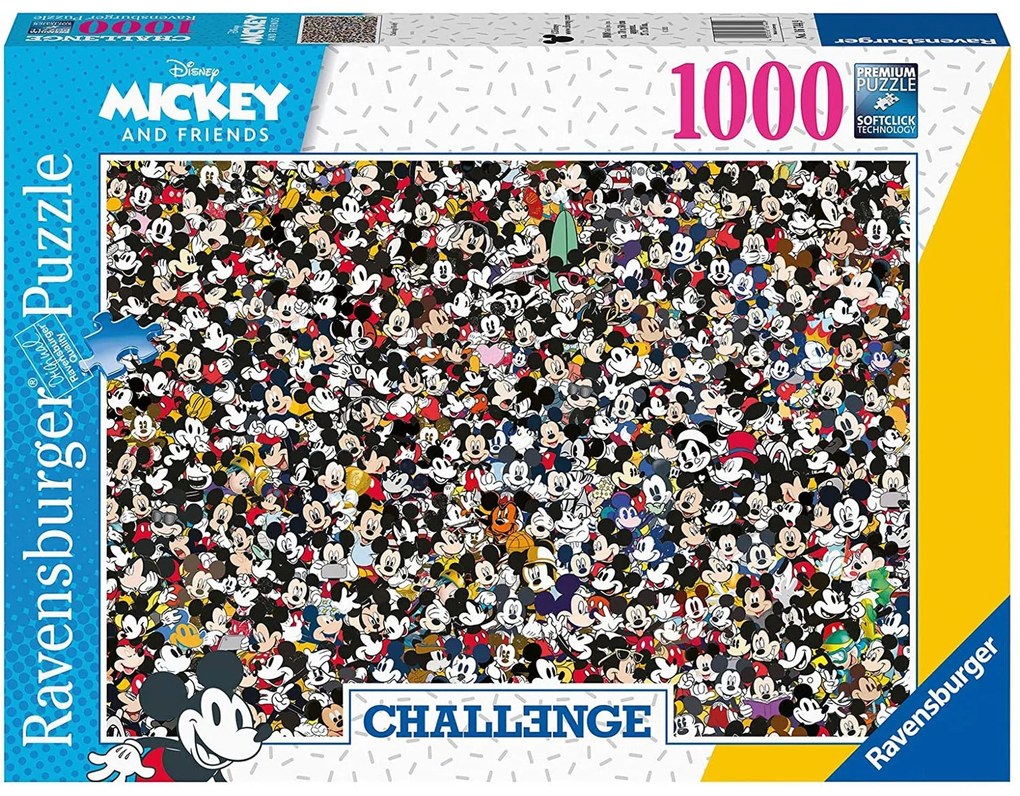 PUZZLE PROVOCARE MICKEY SI PRIETENII, 1000 PIESE - RAVENSBURGER (RVSPA16744)