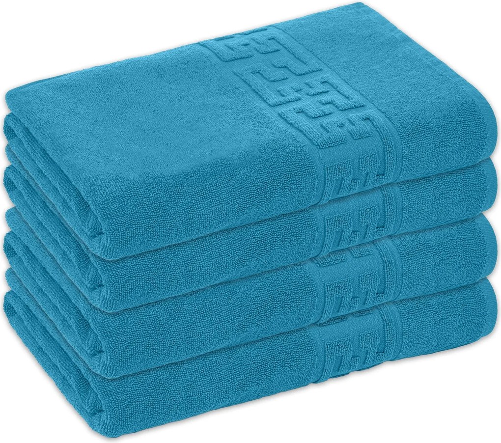 Set 4 Prosoape Baie Bumbac 100%, 550g/m², Greek