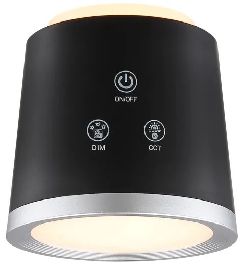 Globo 58454B - Lampă de birou LED tactilă reglabilă MEEYA LED/6W/3,7V negru