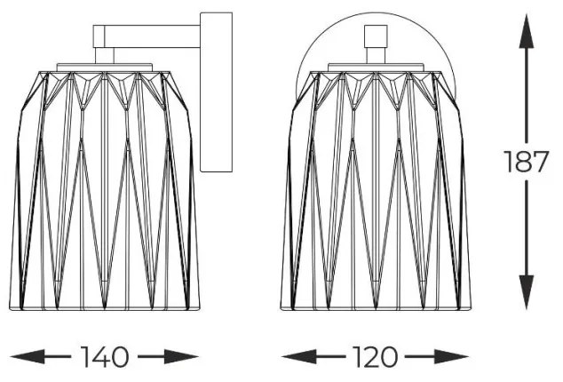 Aplica de perete moderna Tazza