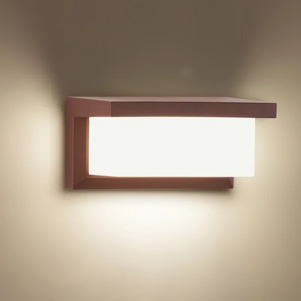 BRILAGI - Aplică de exterior LED RGBW BRICKY 1xE27/12W/230V maro IP54