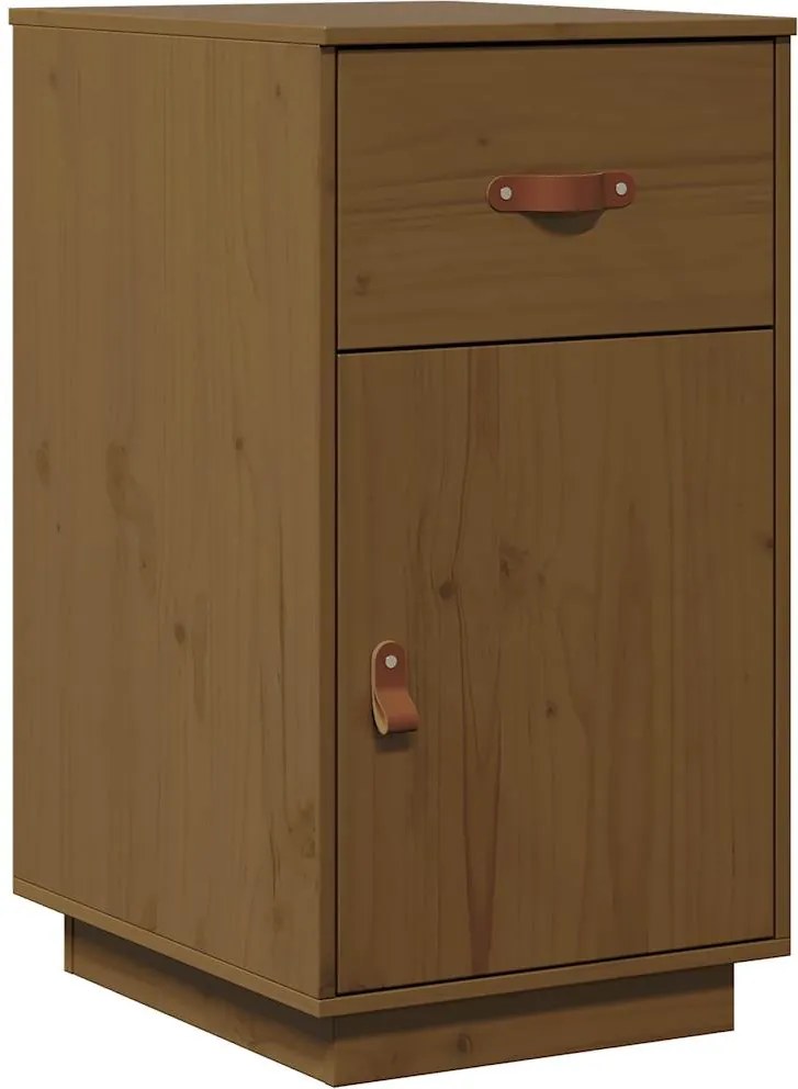 vidaXL Birou, maro miere, 40x50x75 cm, lemn masiv de pin